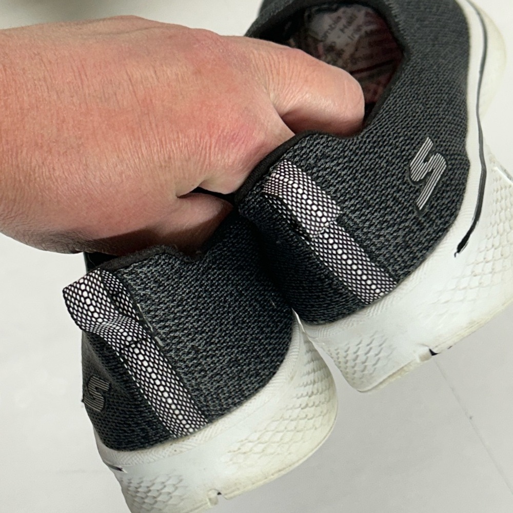 Women's Black Slip-On Sneakers - Picture 3 of 6